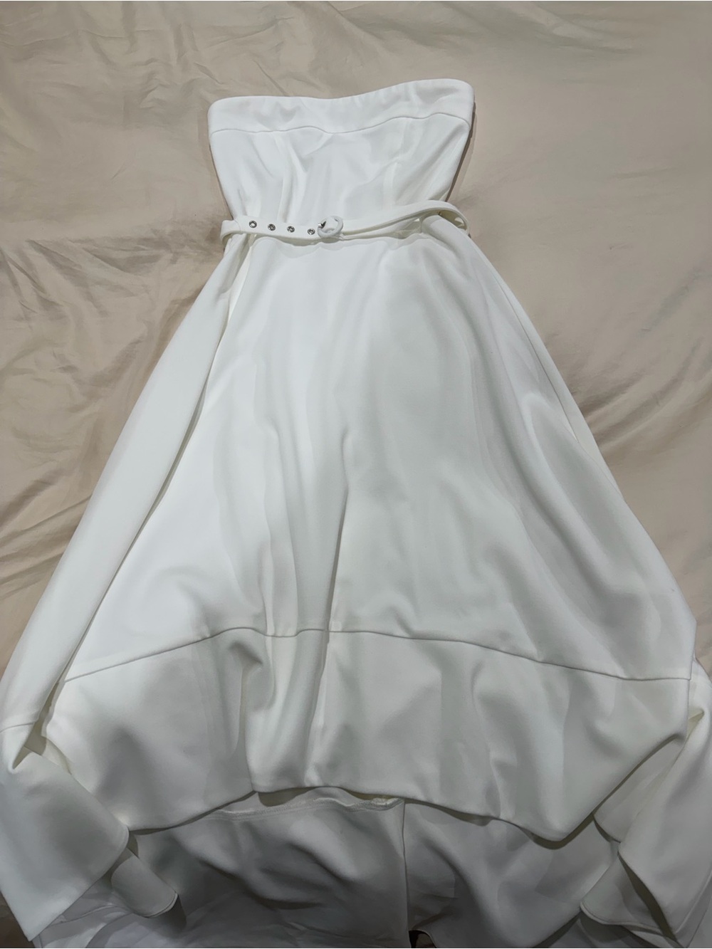 Flying Tomato White Strap or Strapless Belted Maxi Dress - Picture 5 of 9